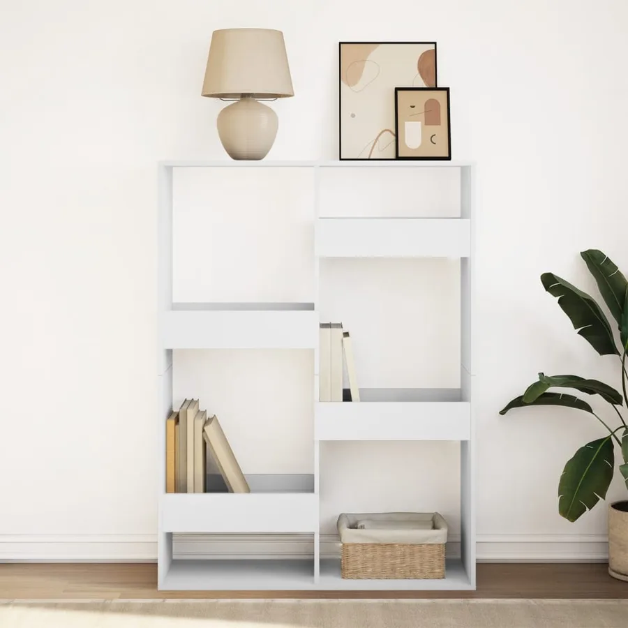 Bibliothèque blanc 100x33x135 cm bois d'ingénierie - 3