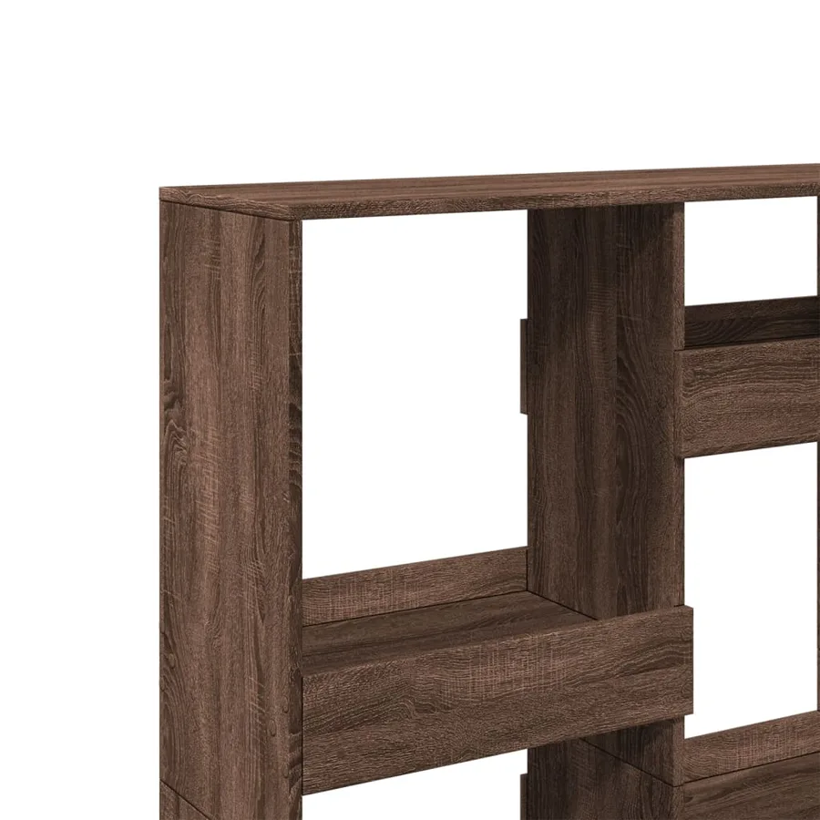 Bibliothèque chêne marron 100x33x135 cm bois d'ingénierie - 7