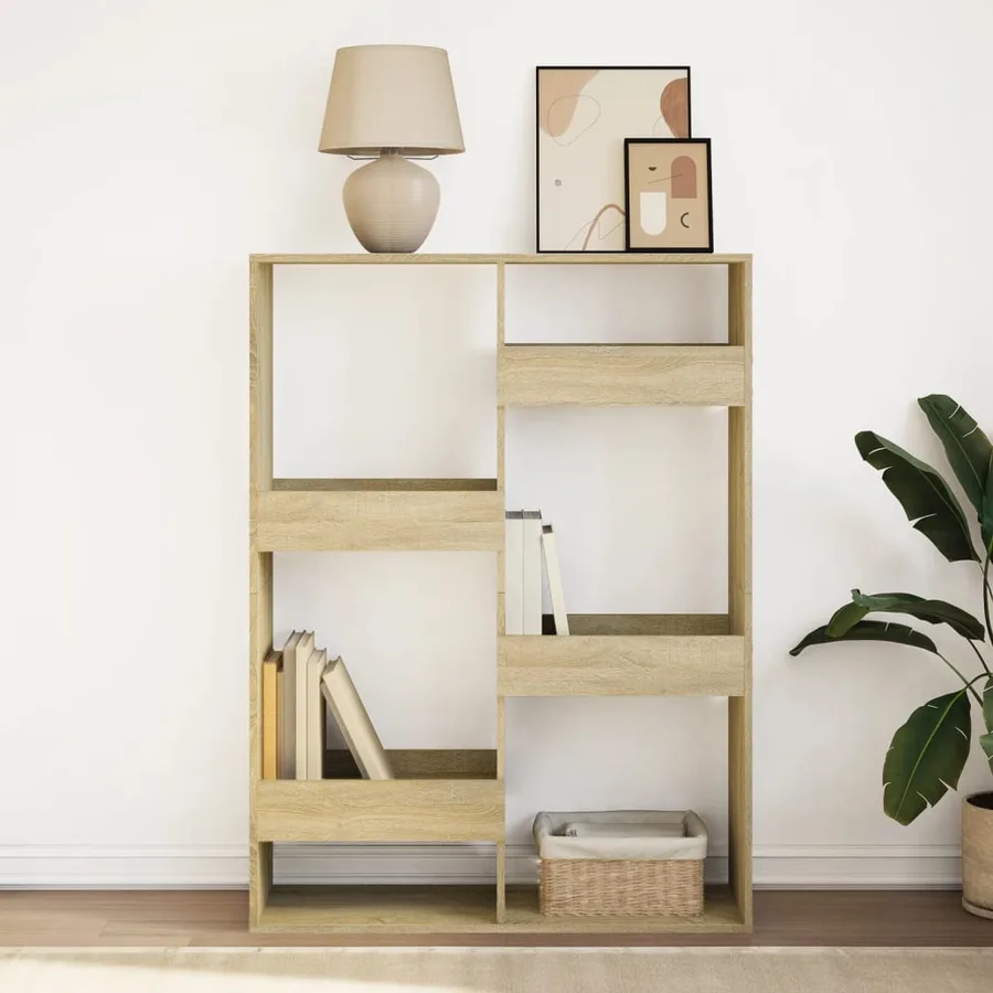 Bibliothèque chêne sonoma 100x33x135 cm bois d'ingénierie - 3