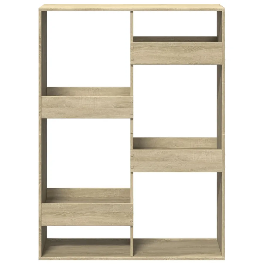 Bibliothèque chêne sonoma 100x33x135 cm bois d'ingénierie - 4