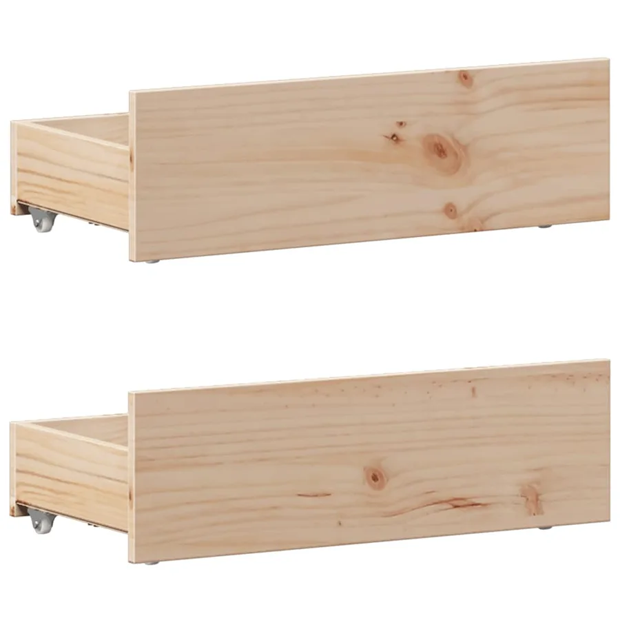 Cadre de lit sans matelas avec tête de lit 75x190 cm pin massif - 7