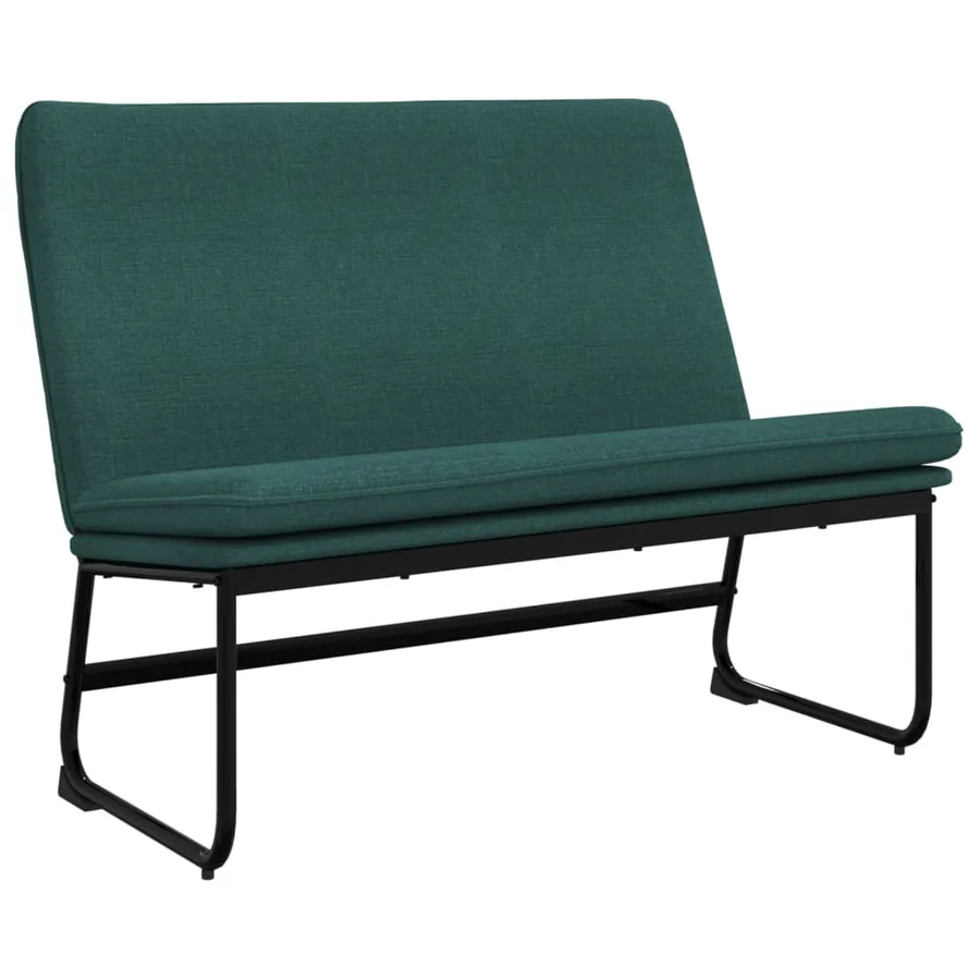 Banc Vert foncé 100x75x76 cm Tissu - 2