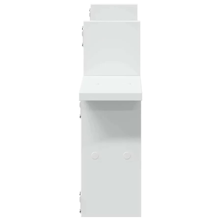 Étagères murales 2 pcs blanc 38x12x38 cm bois d'ingénierie - 6