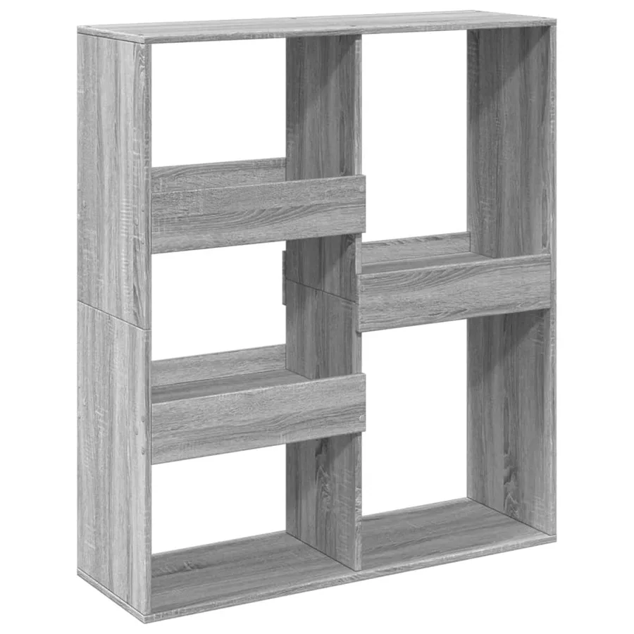 Bibliothèque/Séparateur de pièce sonoma gris 100x33x115 cm - 2