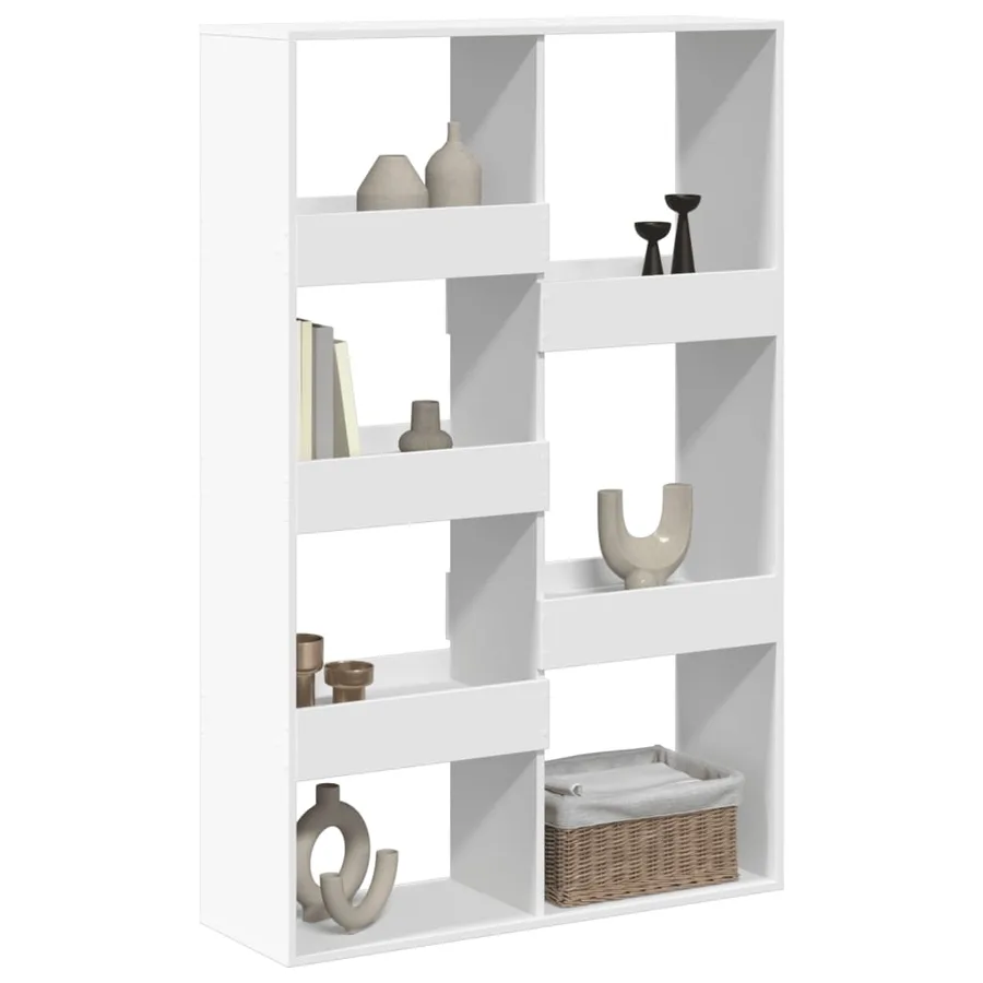 Cloison de séparation blanc 100x33x155,5 cm bois d'ingénierie - 3