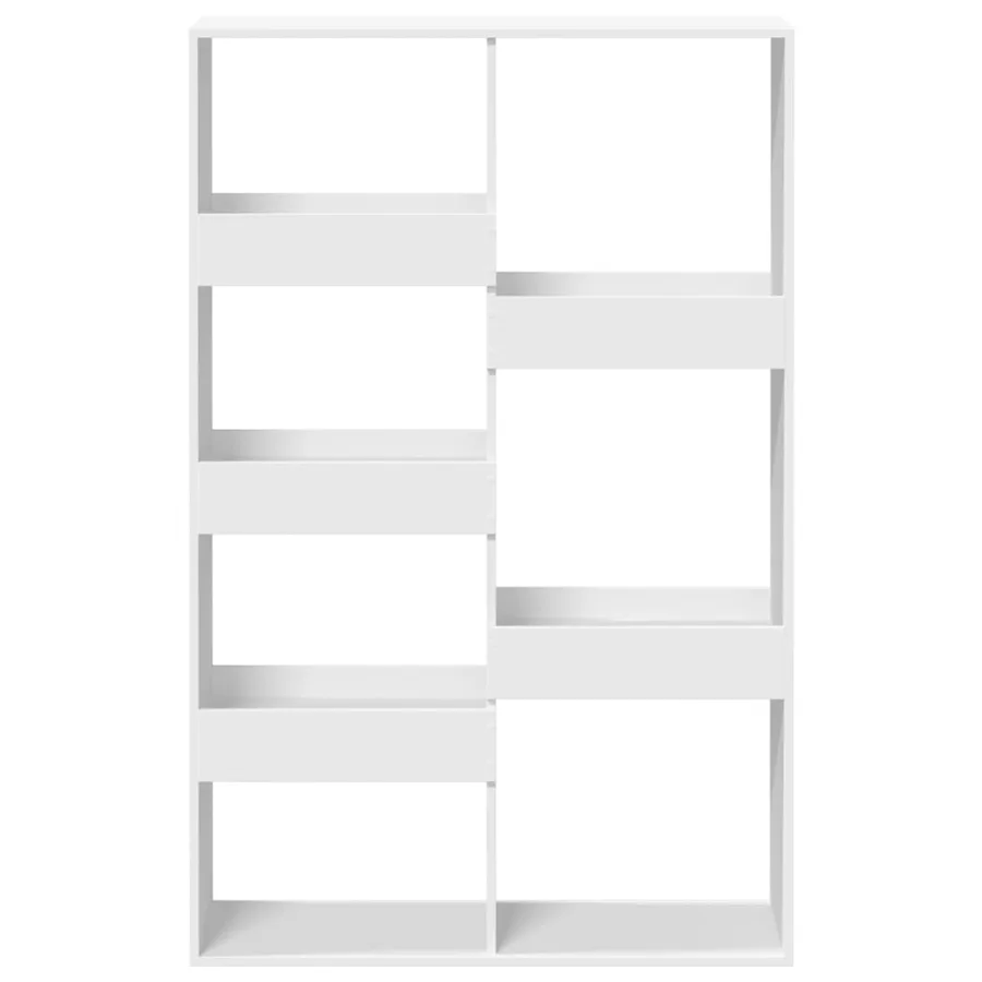 Cloison de séparation blanc 100x33x155,5 cm bois d'ingénierie - 4