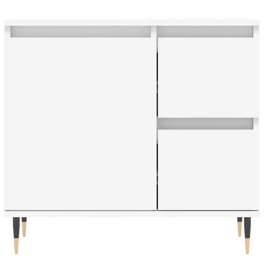 Armoire de salle de bain blanc 65x33x60 cm bois d'ingénierie - 5