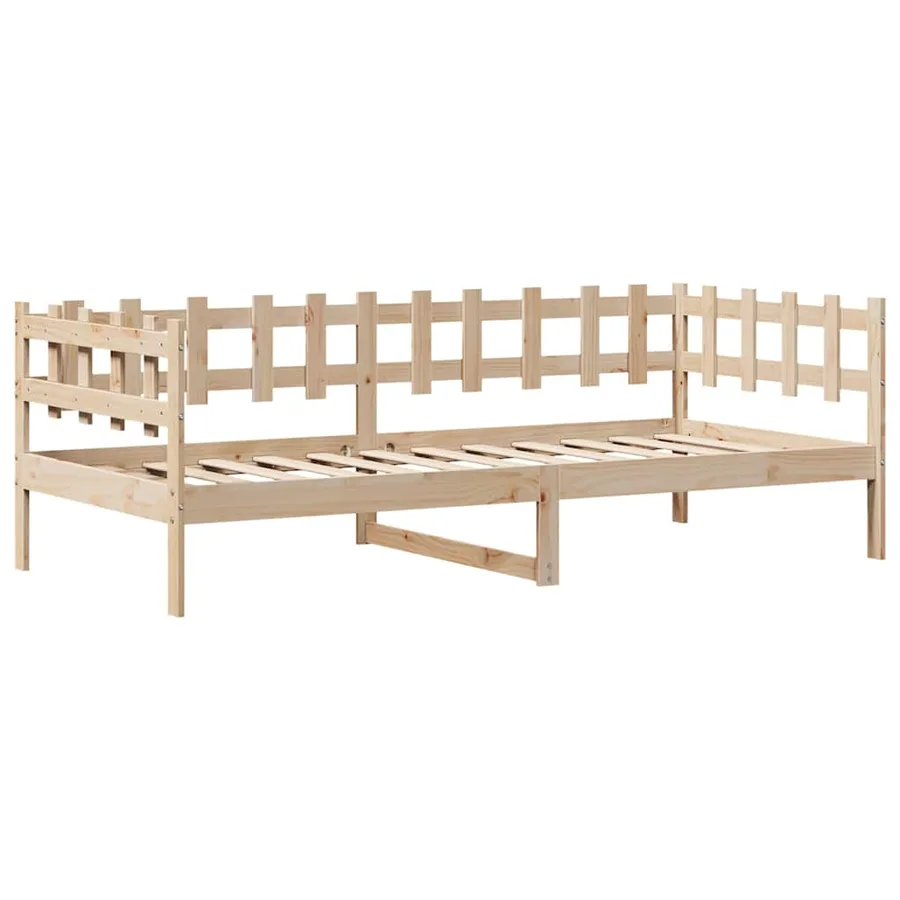 Lit de jour avec tiroirs sans matelas 90x200 cm bois massif - 5