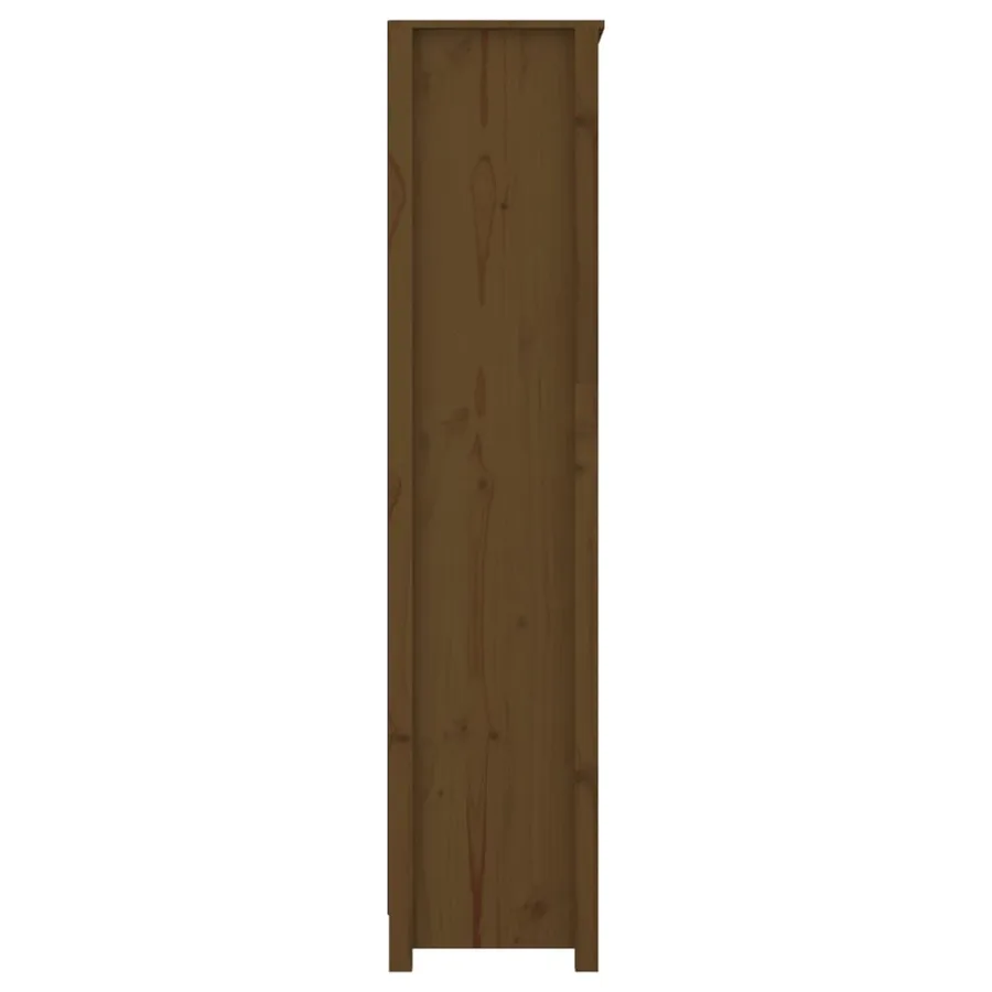 Bibliothèque Marron miel 80x35x154 cm Bois de pin massif - 6