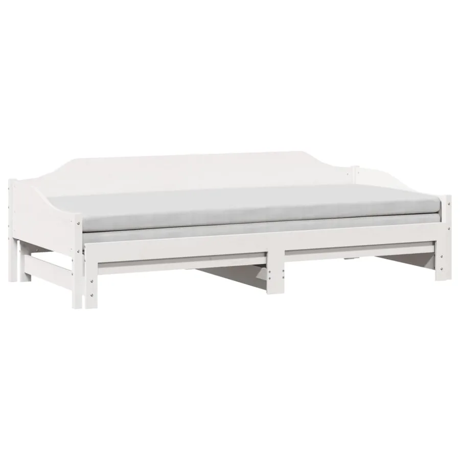 Lit de jour et lit gigogne sans matelas 90x190 cm bois massif - 3