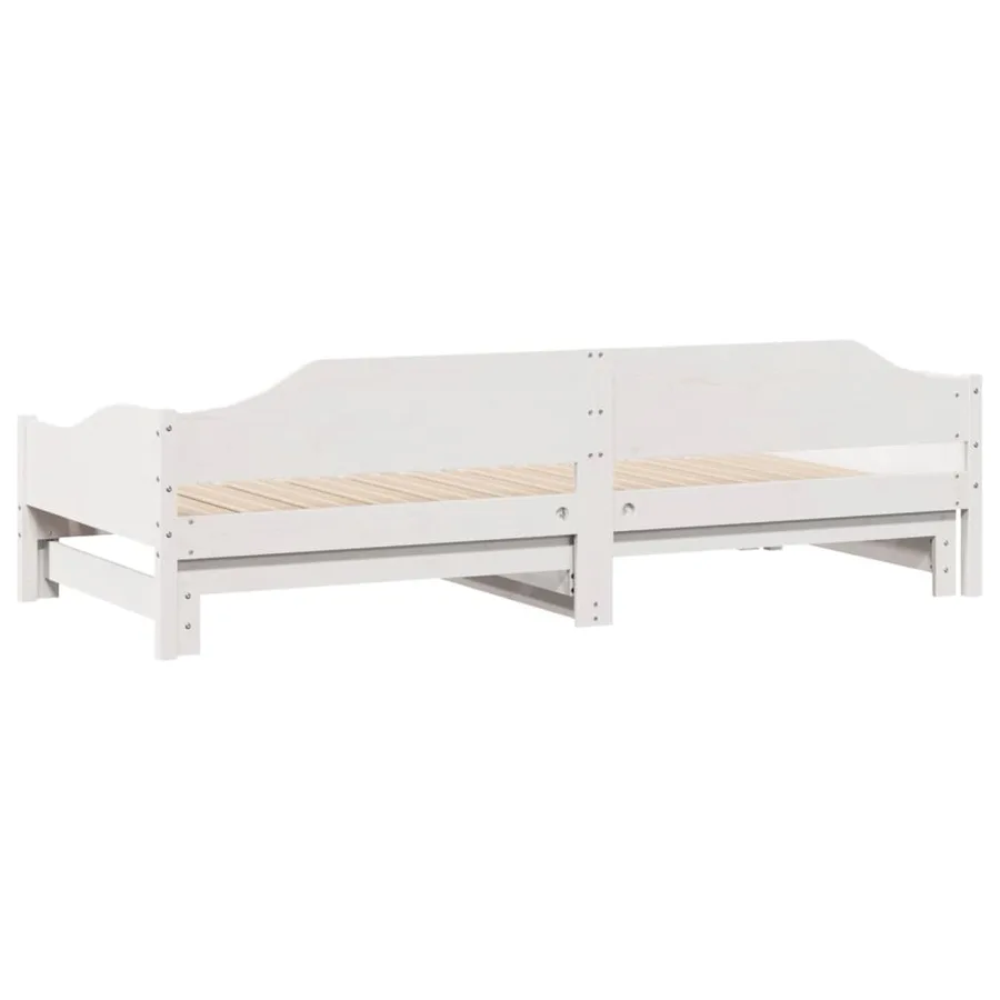 Lit de jour et lit gigogne sans matelas 90x190 cm bois massif - 9