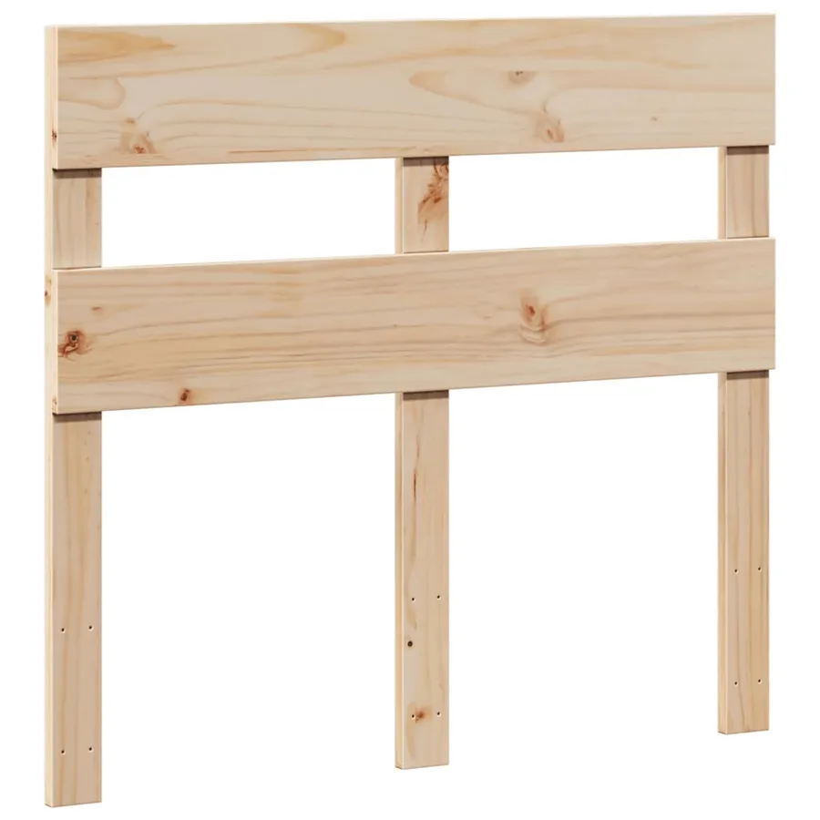 Cadre de lit sans matelas 100x200 cm bois massif de pin - 6