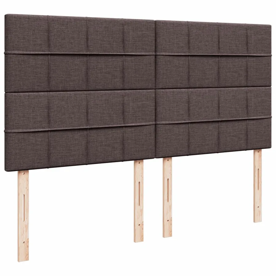 Sommier à lattes de lit avec matelas Marron foncé 200x200 cm - 9