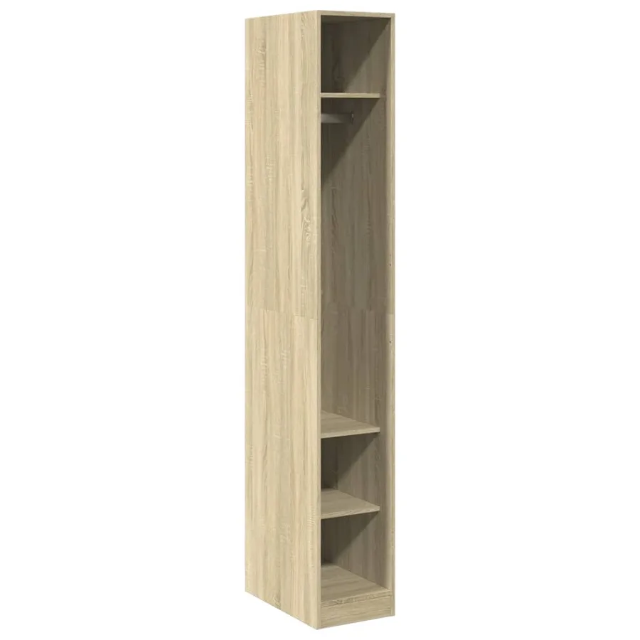 Garde-robe chêne sonoma 30x50x200 cm bois d'ingénierie - 2