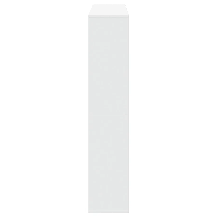 Bibliothèque blanc 132x29x141,5 cm bois d'ingénierie - 6