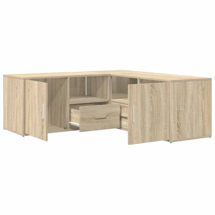 Armoire d'angle chêne sonoma 200x40x45 cm bois d’ingénierie - 2