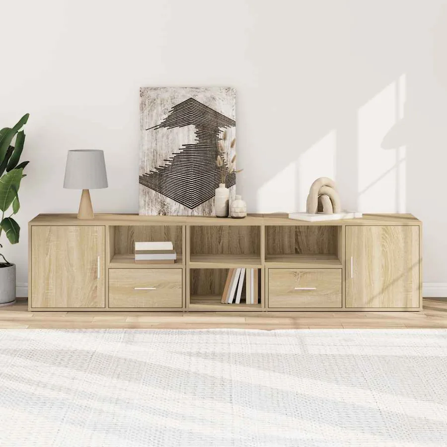 Armoire d'angle chêne sonoma 200x40x45 cm bois d’ingénierie - 3