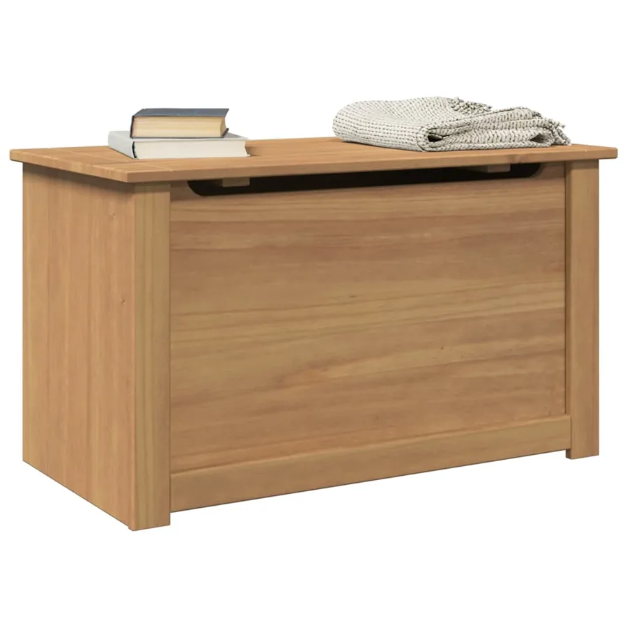 Coffre de rangement avec couvercle PANAMA bois massif de pin
