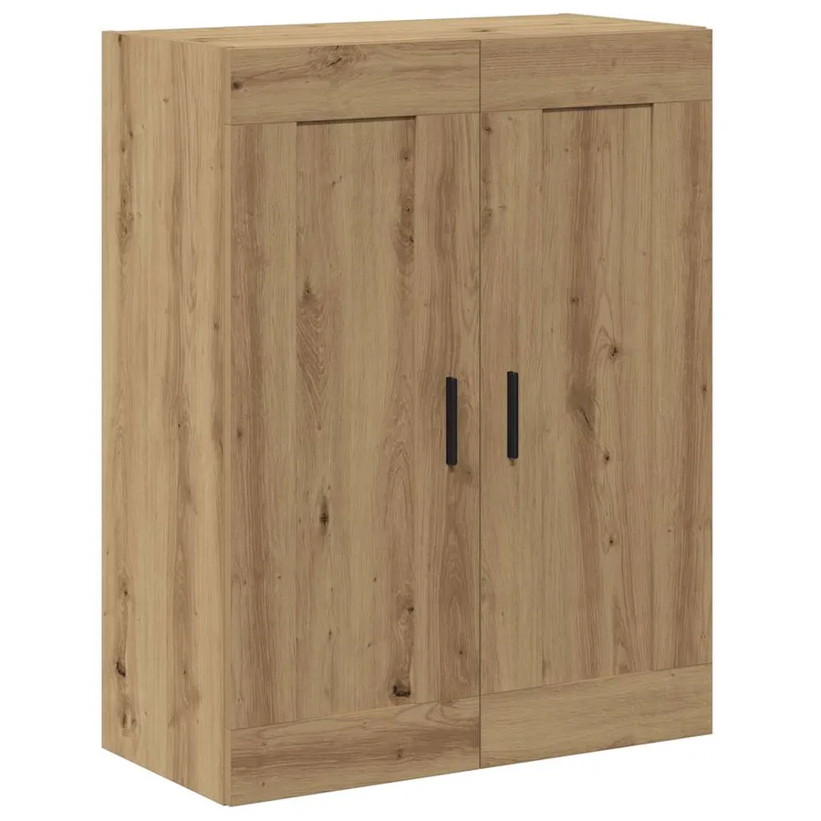 Armoire murale chêne artisanal 69,5x34x90 cm bois d'ingénierie - 2