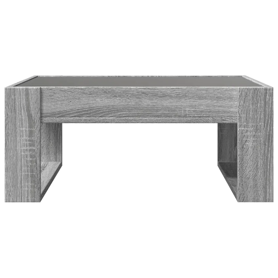 Table basse avec LED infini sonoma gris 70x53x30 cm - 6