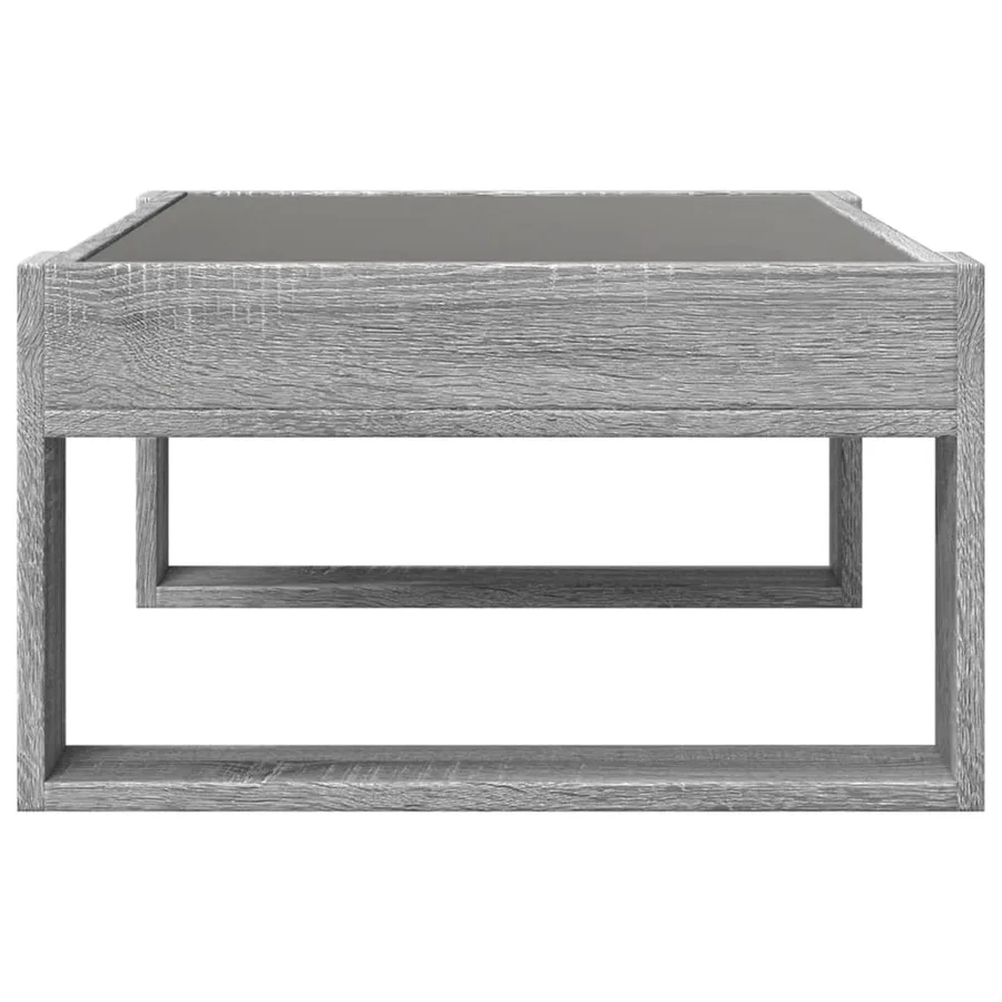 Table basse avec LED infini sonoma gris 70x53x30 cm - 7