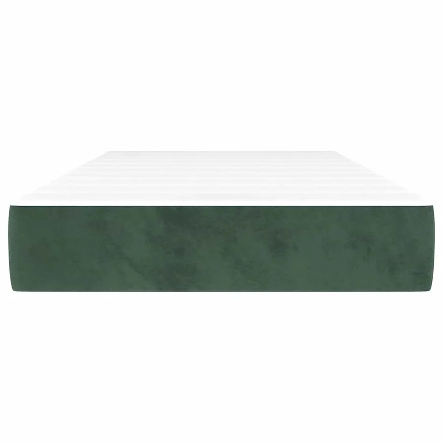 Matelas à ressorts ensachés 100 x 220 cm Vert foncé - 3