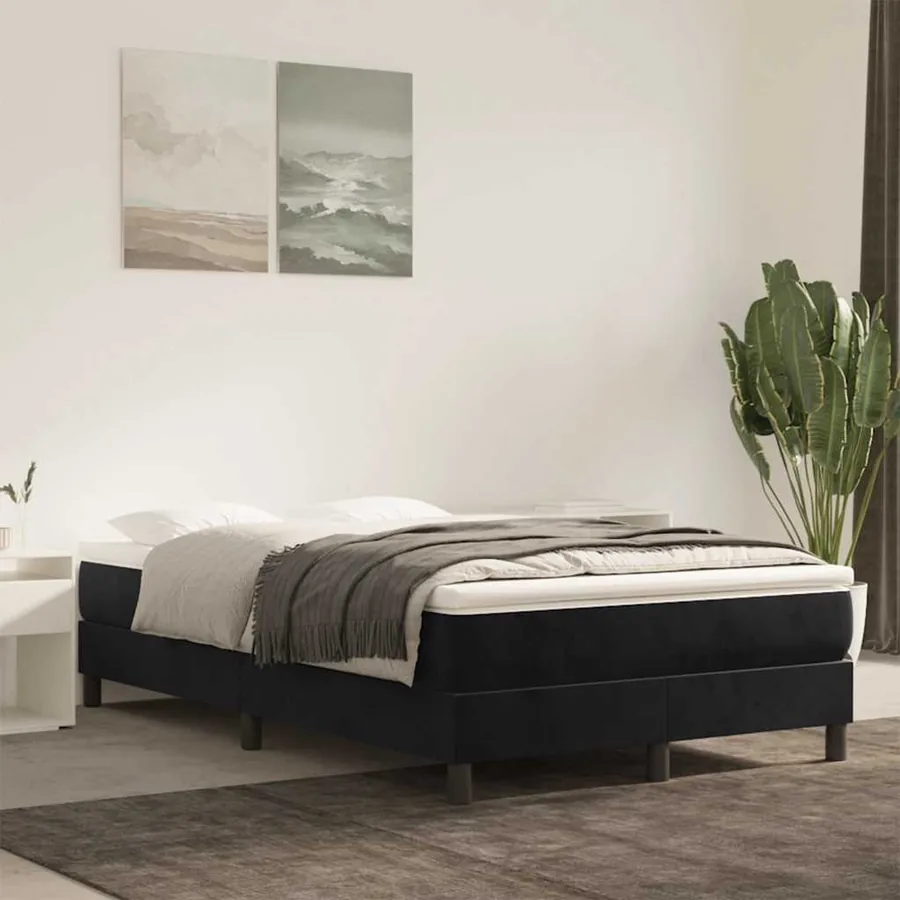 Matelas à ressorts ensachés 120 x 220 cm Noir