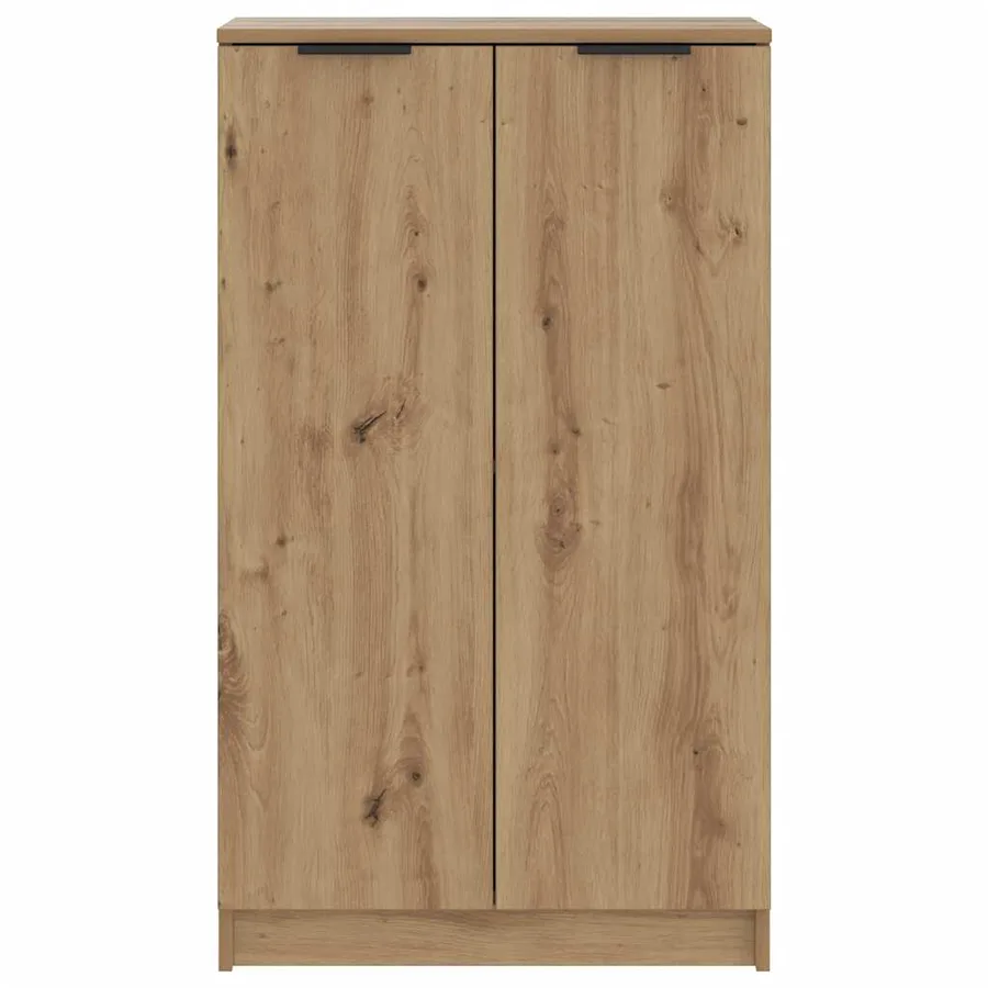 Armoire à chaussures chêne artisanal bois d'ingénierie - 5