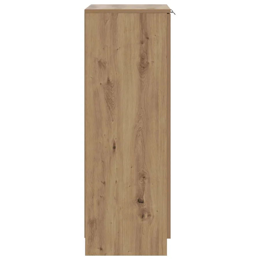 Armoire à chaussures chêne artisanal bois d'ingénierie - 6