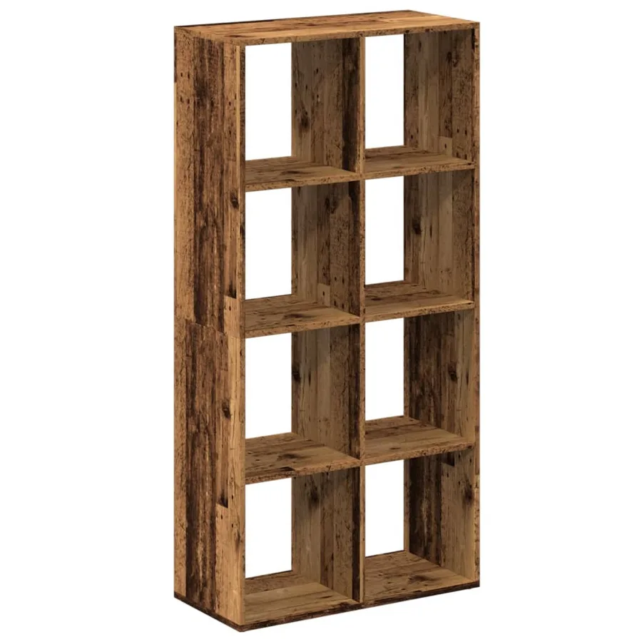 Étagère séparatrice de pièce vieux bois 69,5x29x137,5 cm - 6