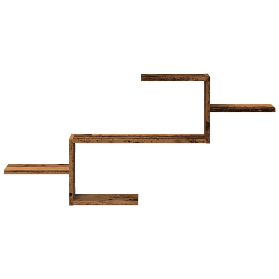 Étagère murale vieux bois 104x15x49 cm bois d'ingénierie - 4