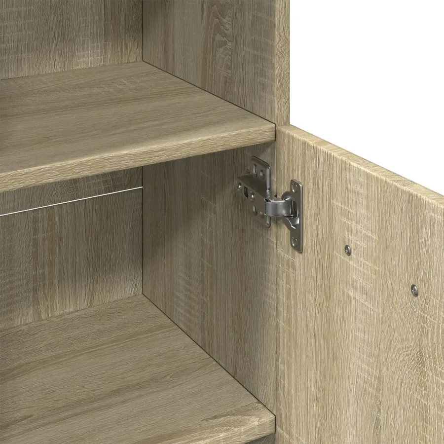 Armoire de salle de bain chêne sonoma 30,5x30x95 cm - 8