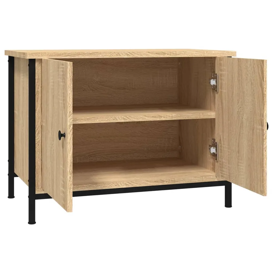 Meuble TV avec portes Chêne Sonoma 60x35x45 cm Bois d'ingénierie - 6