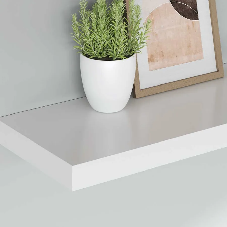 Étagères murales flottantes 4 pcs blanc 60x23,5x3,8 cm MDF - 4