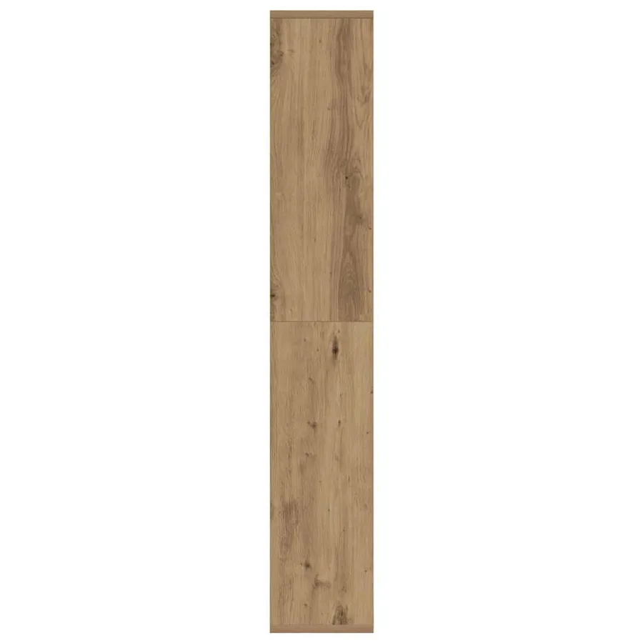 Bibliothèque chêne artisanal 72x20x120,5 cm bois d'ingénierie - 7