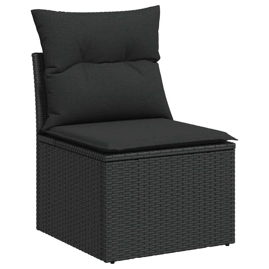 Ensemble de canapés de jardin 11 pcs et coussins rotin acacia - 3