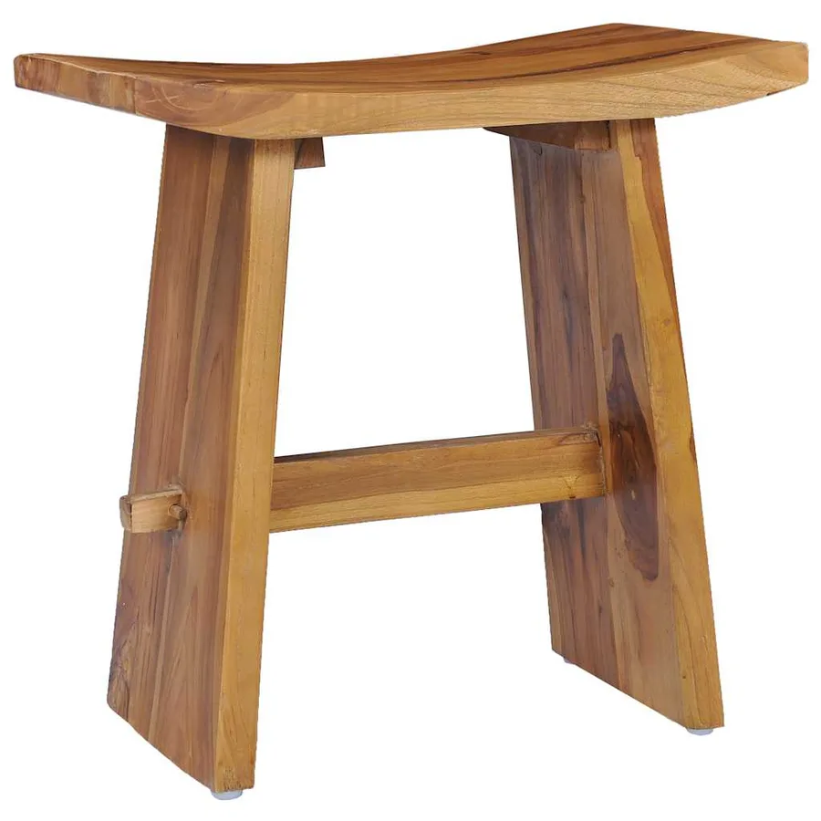 Tabouret Bois de teck massif - 10