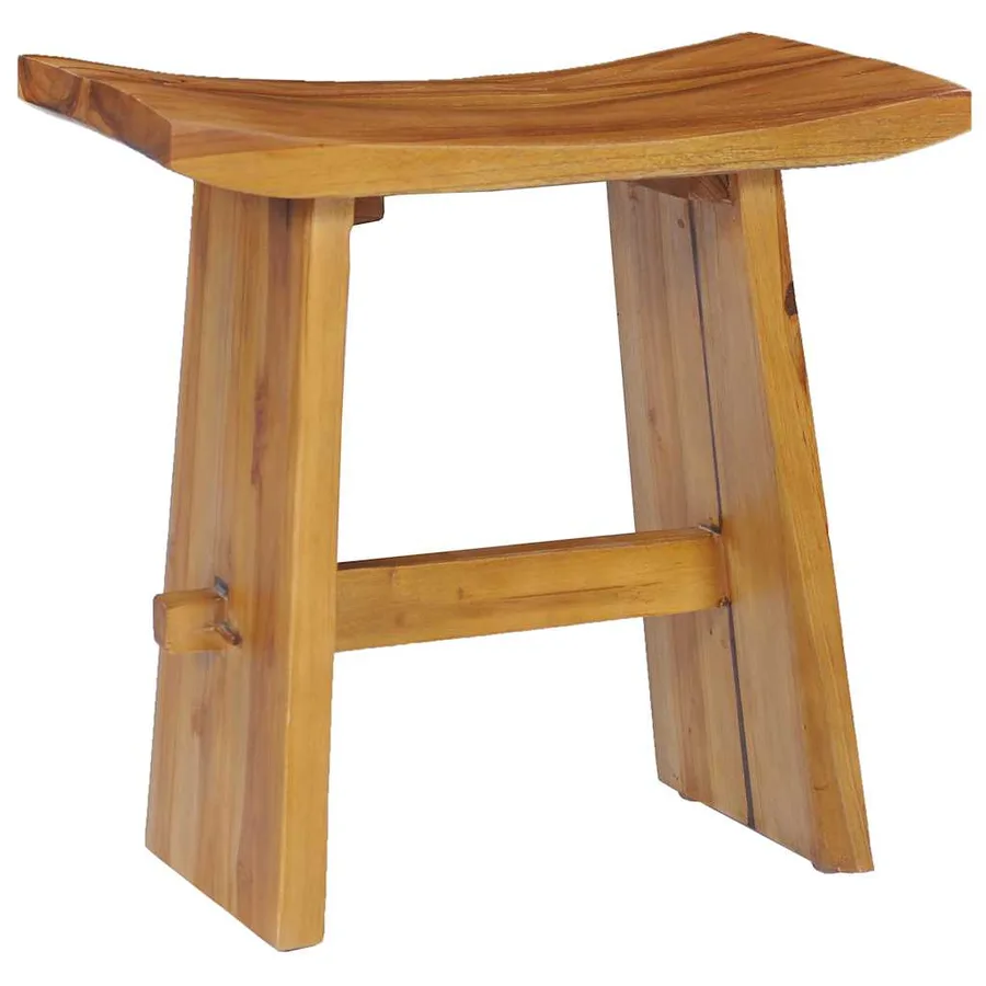 Tabouret Bois de teck massif - 11