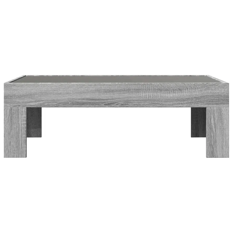 Table basse avec LED infini sonoma gris 90x50x30 cm - 6