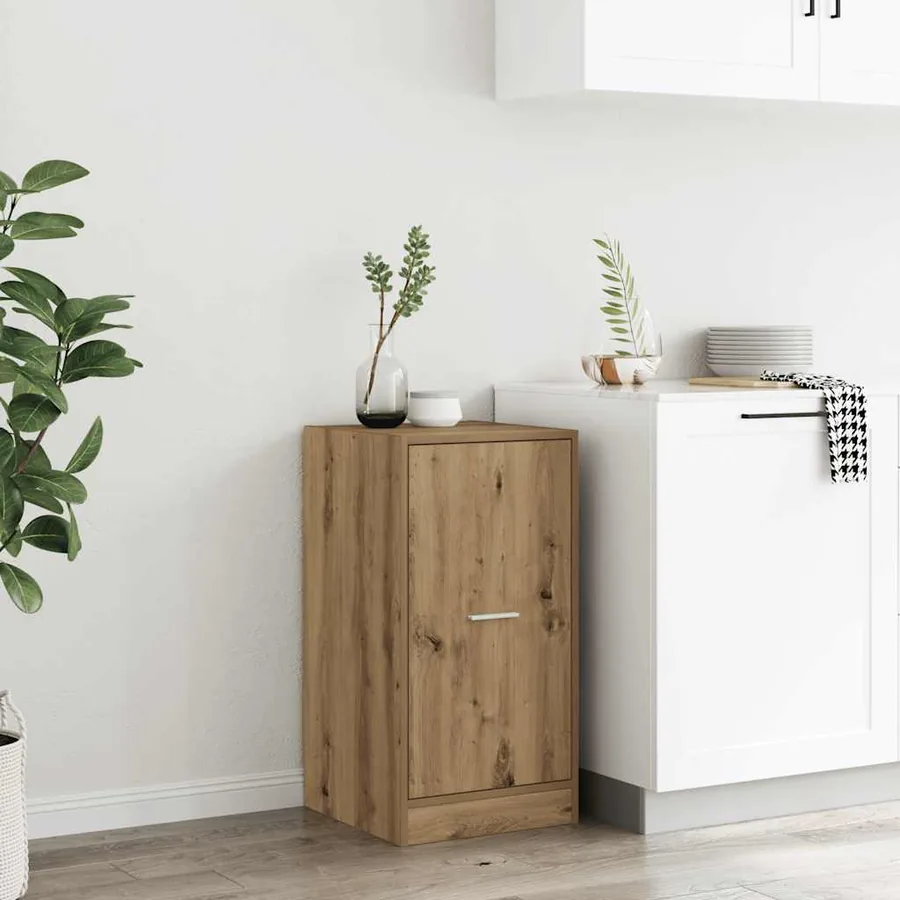 Armoire d'apothicaire chêne artisanal bois d'ingénierie
