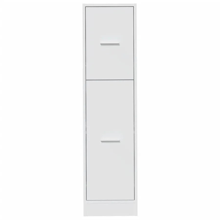 Armoire d'apothicaire blanc 30x41x118 cm bois d'ingénierie - 5