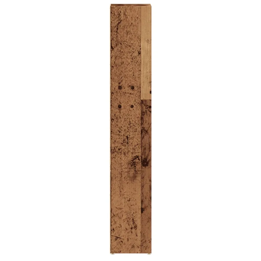Armoires à CD 2 pcs vieux bois 21x16x93,5 cm bois d'ingénierie - 6