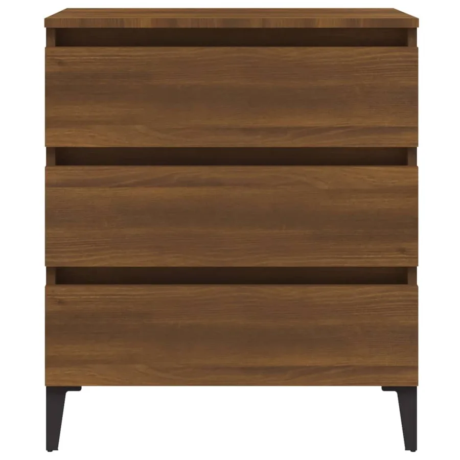 Buffet Chêne marron 60x35x69 cm Bois d'ingénierie - 5
