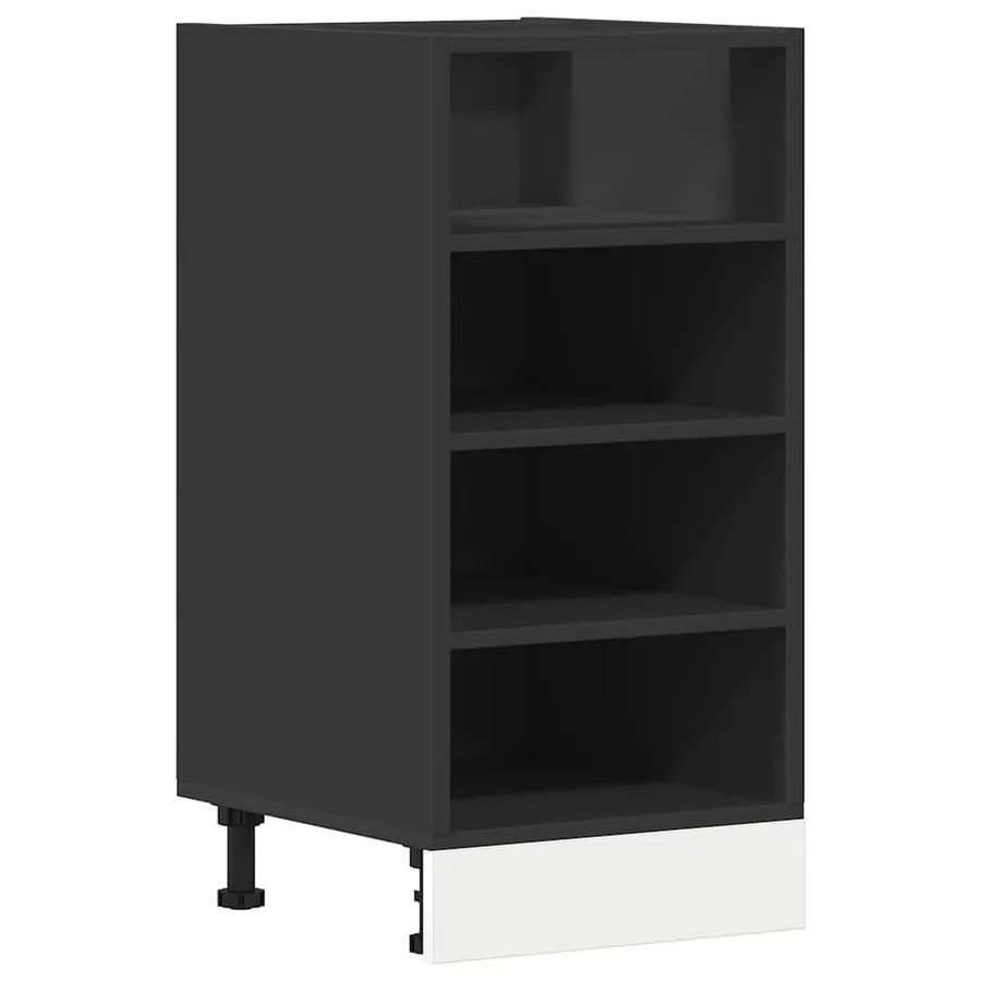 Meuble bas "Riga" Noir 40 x 44,5 x 81,5 cm Bois d'ingénierie - 2