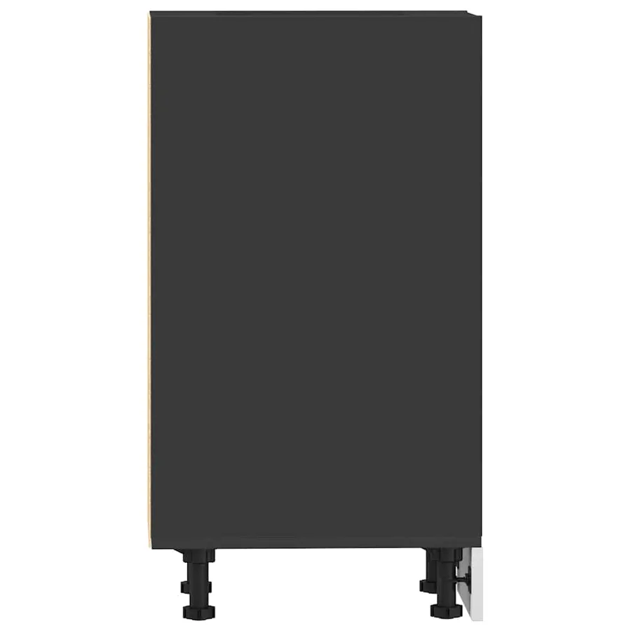 Meuble bas "Riga" Noir 40 x 44,5 x 81,5 cm Bois d'ingénierie - 5