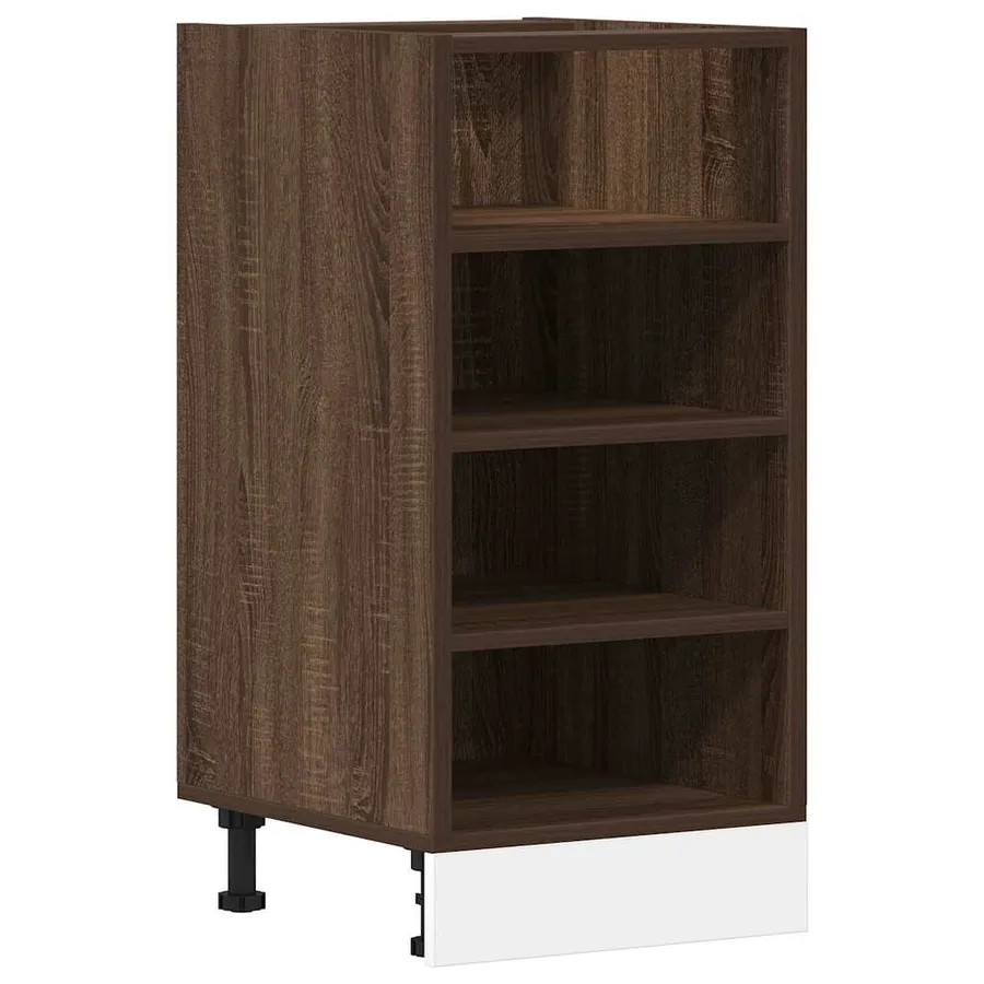 Meuble bas "Riga" Chêne brun 40 x 44,5 x 81,5 cm Bois d'ingénierie - 2