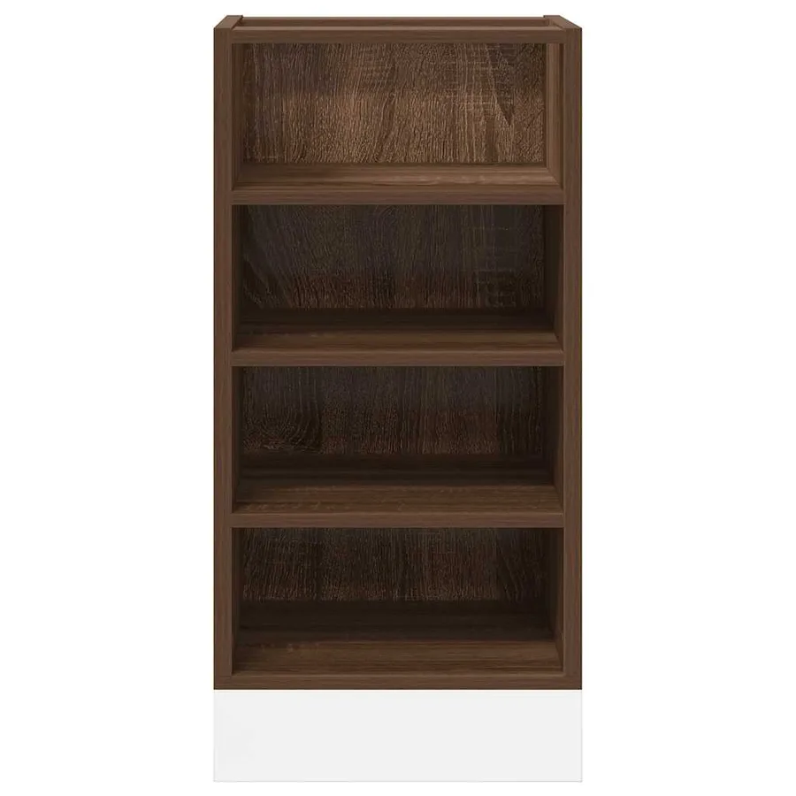 Meuble bas "Riga" Chêne brun 40 x 44,5 x 81,5 cm Bois d'ingénierie - 4