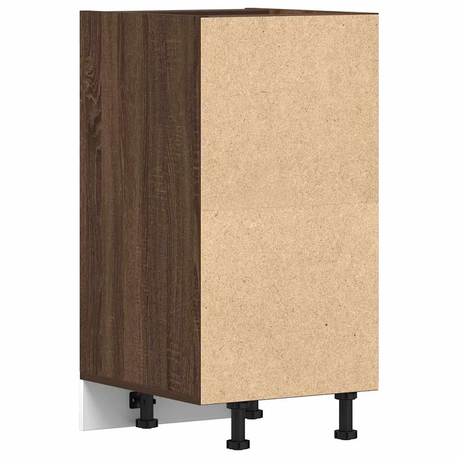 Meuble bas "Riga" Chêne brun 40 x 44,5 x 81,5 cm Bois d'ingénierie - 6