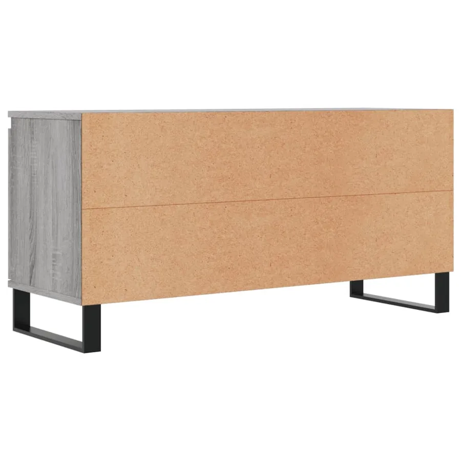 Meuble TV sonoma gris 104x35x50 cm bois d'ingénierie - 8