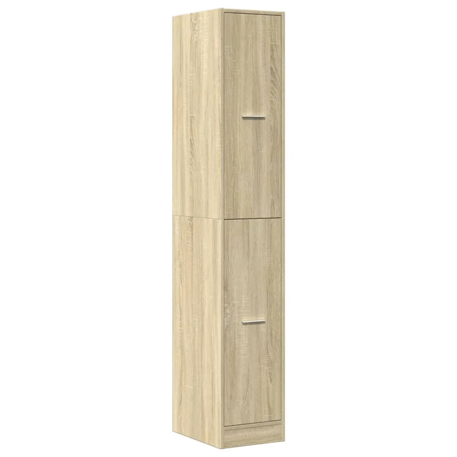 Armoire d'apothicaire chêne sonoma bois d'ingénierie - 4